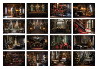 300 Vintage Christmas Backgrounds, Photoshop Digital Background, Christmas background, Photoshop Overlays, Massive Christmas Bundle