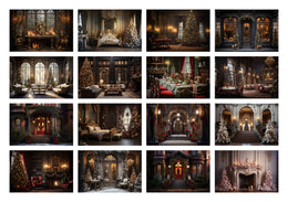 300 Vintage Christmas Backgrounds, Photoshop Digital Background, Christmas background, Photoshop Overlays, Massive Christmas Bundle