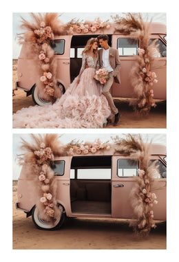 200 Romantic Pink Truck Digital Backdrops, Boho Wedding, Maternity, Photography Composite, Photoshop Overlays, Valentine's Day