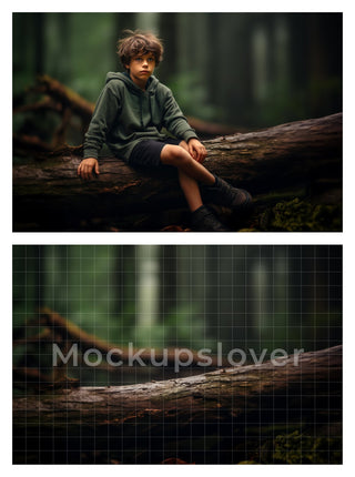 Deep Forest Digital Backgrounds: 100 Nature Photography Overlays (Digital Download)