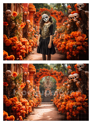 200 Day of The Dead Mexican Digital Backgrounds, Mexican Mega Bundle, Wallpaper Backgrounds, La Catrina, Sugar Skulls, Marigold, Graveyard