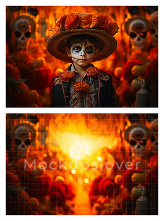 200 Day of The Dead Mexican Digital Backgrounds, Mexican Mega Bundle, Wallpaper Backgrounds, La Catrina, Sugar Skulls, Marigold, Graveyard