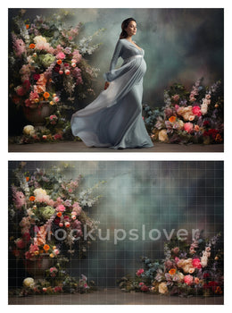 100 Canvas Floral Texture Digital Backdrops, Maternity Backdrop Overlays, Studio Backdrop Overlays, Fine Art Textures, Photoshop Overlays