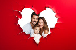 valentine's day heart scene for photography, digital download, photoshop overlay