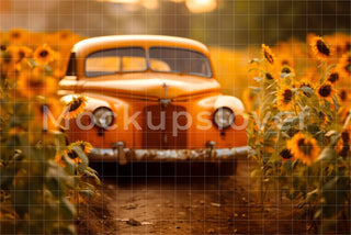 Sunflower field digital backdrop, portrait digital background, summer backdrop, sunflowers backdrop, Photo edit, Prop, Photography Composite