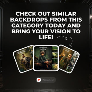 Deep Forest Digital Backgrounds: 100 Nature Photography Overlays (Digital Download)