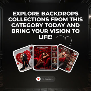 Valentine's Day Dog Houses Digital Backdrops for Dogs and Cats, Dog House Digital Backdrop, Love Backdrop for your pet, Composite Image