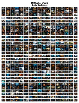 510 Wizard School Digital Background Bundle, Potter, White Owl, Library, Composite Template, Hogwarts, Kids Photography Composite, Photoshop