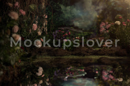 Cinderella digital background, Spring Backdrop, Kids portrait, Fairy children photography composite, Princess Fantasy, Photoshop Template