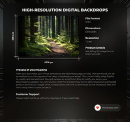 Deep Forest Digital Backgrounds: 100 Nature Photography Overlays (Digital Download)