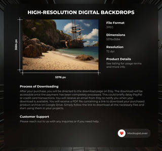 100 Pirate Background Bundle, Pirate Ship on the Beach, Ocean, Photography Composite, Kids Prop, Photoshop Template, Digital Download