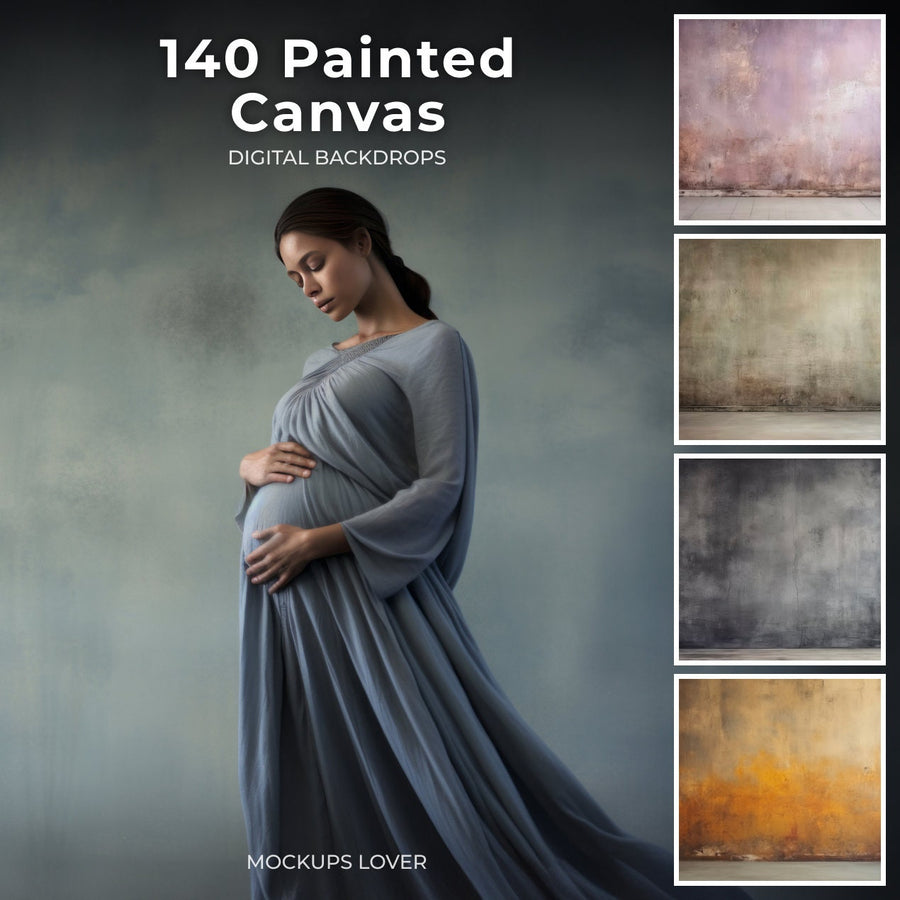 canvas style backdrop with textured surface, ideal for maternity and studio photography