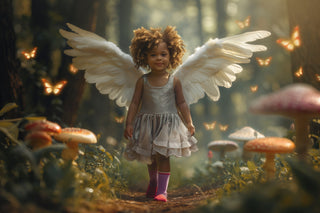 Woodland Fairy Digital Backdrops, Enchanted Forest Digital Backdrops, Magical Background For Children Photography, Portrait, Princess