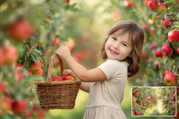 Apple Orchard Digital Backgrounds: Fall Photography Composite (35 JPG)