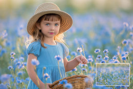 Wildflower Field digital background, Cornflower, Photography Backdrop, Mothers Day, Photoshop Actions, Maternity Backdrop Creative Composite