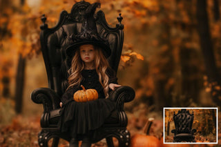 Fall Digital Background Photography, Autumn Armchair Backdrop Digital Photo, Outdoor Photoshoot, Pumpkins Harvest, Thanksgiving Prop