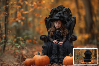 Fall Digital Background Photography, Autumn Armchair Backdrop Digital Photo, Outdoor Photoshoot, Pumpkins Harvest, Thanksgiving Prop