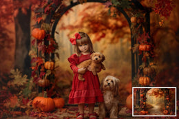 Autumn Digital Background Bundle, Fall Pumpkin Arches Digital Backdrops, Halloween Pumpkin Archway, Photo edit, Fall Leaves, Pumpkin Patch