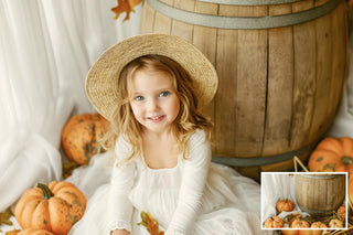 Fall Rustic Studio Digital Background, Photography Digital Backdrops, Autumn Portrait Backdrop, Photo editing, Fall Prop Maternity Backdrop