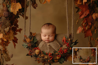 Fall Newborn Digital Photography Background Bundle, Fall Leaves, Holiday Studio Baby Boy Girl Prop, Photoshop Composite, Rustic Vintage