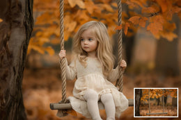 20 Fall Swing Digital background Bundle, autumn backdrop, photoshop composite digital background for fall, wood swing, outdoor fall scene