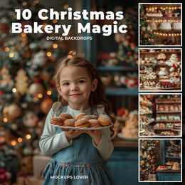 scene of a cozy farmhouse kitchen decorated for christmas with festive details