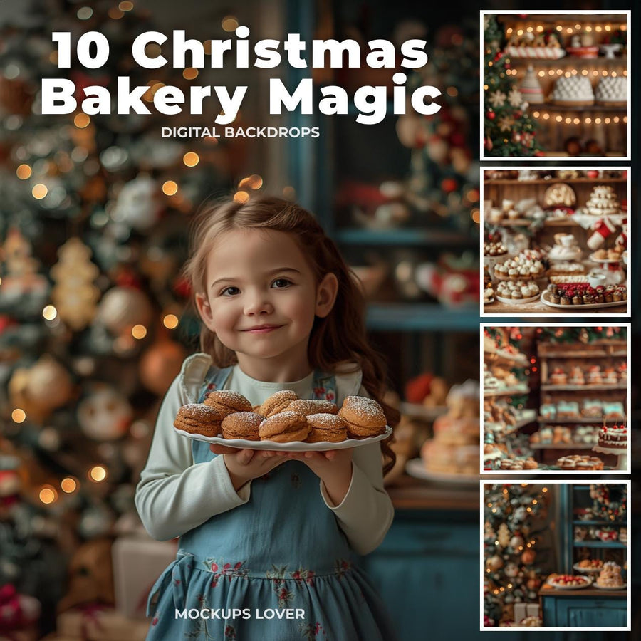 scene of a cozy farmhouse kitchen decorated for christmas with festive details