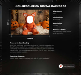 Newborn Digital Photography Background, Pumpkin Rustic Backdrop, Woodland Baby Boy Girl Prop, Photoshop Overlay, Face Swap, Halloween PNG