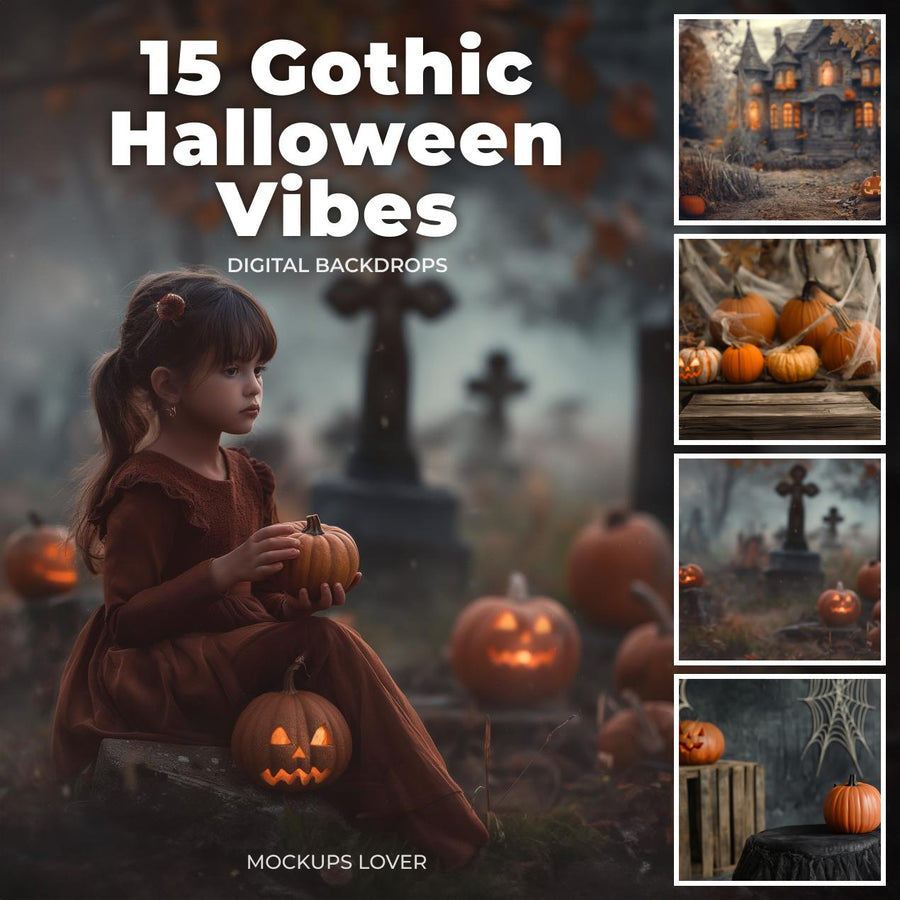scene of a haunted house with spooky trees and fog, ideal for halloween backdrop sets