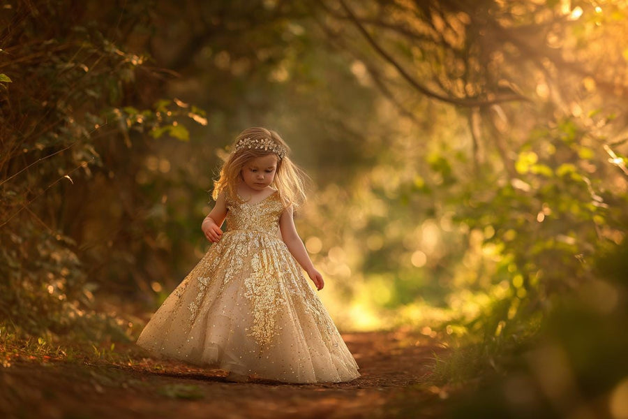 autumn forest scene with colorful leaves, perfect for family and kids photo shoots
