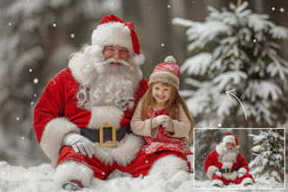 20 Christmas Digital Photography Background Bundle, Santa Backdrop, Kids Photo Prop, Fantasy Forest, Winter Wonderland, Photoshop Template