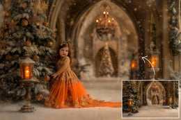 70 Christmas Palace Digital Background Bundle, Winter Castle Digital Backdrop, Cinderella Backdrop, Wedding Photography, Family Portrait