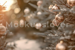 Rustic Christmas Tree Farm Digital Backdrop, Winter Wonderland Photo Background, Holiday Kids Portrait Prop, Photoshop & Canva Template