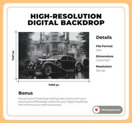 Wednesday Addams Halloween Digital Backgrounds: Spooky Gothic Bundle (PNG)