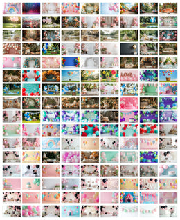 Pet Birthday Digital Background Bundle, Dog & Cat, Birthday Backdrop, Instant Download, Pet Celebration, Canva Customize, Personalized Gift