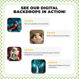 32 Christmastime Bokeh Digital Photography Background Bundle, Photoshop Overlays, Studio Backdrops For Photographers, Wedding & Senior Prop