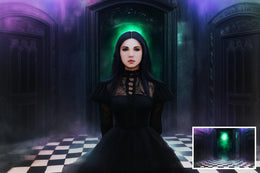 180 Beetledrink Halloween Photography Digital Backdrops: Spooky Cemetery, Haunted Mansions Photo Backgrounds (Digital Download)