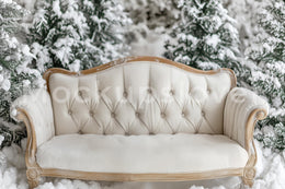 Christmas Digital Photography Background, White Studio Backdrop, Snowy Holiday Photo Prop, Winter Wonderland, Photoshop Template