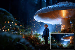 377 Fantasy Forest Digital Background Bundle, Woodland, Forest Arches, Mushrooms, Photoshop Backdrop, Photo Editing, Editable Template