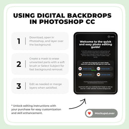 Ice Cream Digital Background Bundle, Summer Holiday Backdrop, Photography Creative Composite, Photo Editing, Kids Prop, Photoshop Action