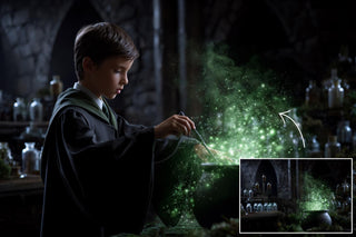 Wizard School Digital Background Mega Bundle, Potter, White Owl, Library, Composite Template, Hogwarts, Kids Photography, Creative Composite