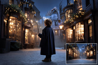 Wizard School Digital Background Mega Bundle, Potter, White Owl, Library, Composite Template, Hogwarts, Kids Photography, Creative Composite