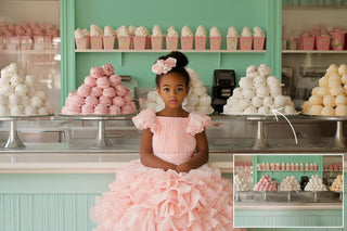 Ice Cream Digital Background Bundle, Summer Holiday Backdrop, Photography Creative Composite, Photo Editing, Kids Prop, Photoshop Action