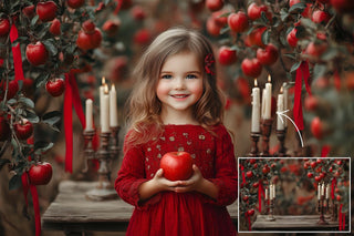 Apple Orchard Digital Background Bundle, Summer Photography Composite, Outdoor Photo Portrait, Childhood Photo, Autumn Harvest, Apple Tree