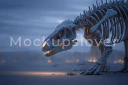 Dinosaur Skeleton Digital Background, T-Rex Bones, Jurassic Backdrop, Prehistoric, Creative Composite, Kids Photo Prop, Photoshop Template