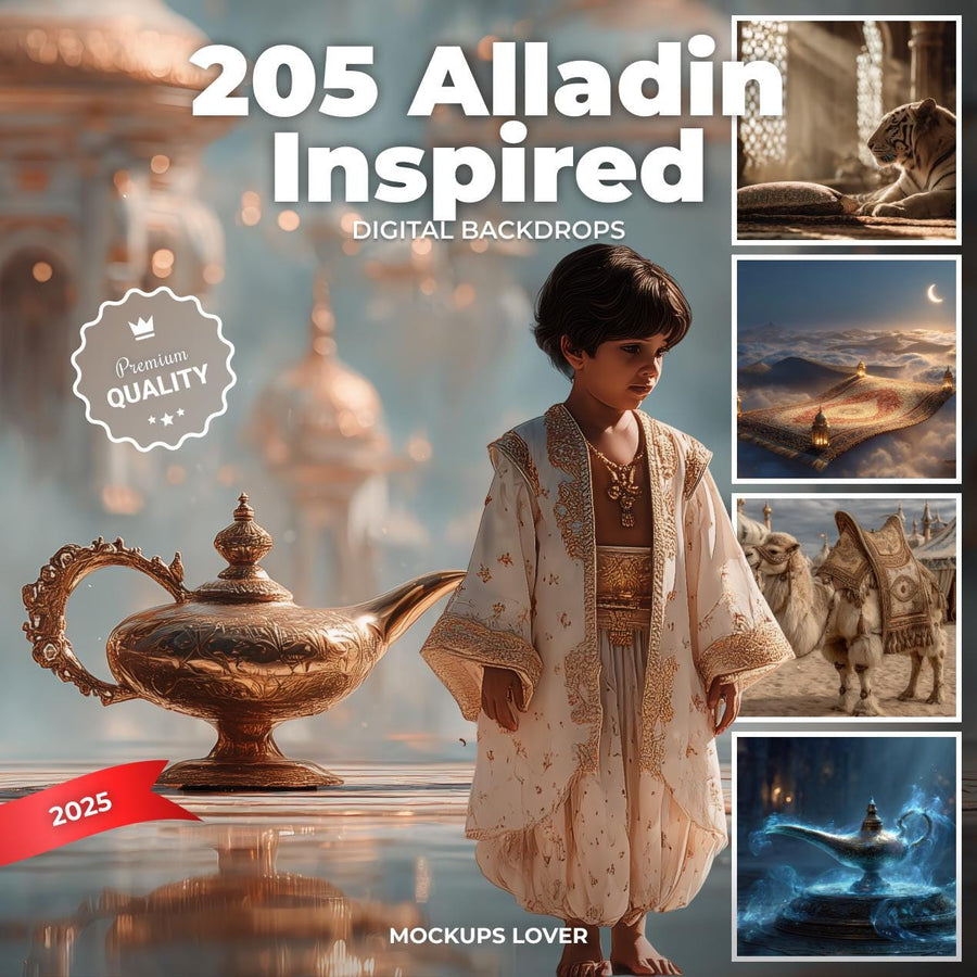scene of jasmine and flying carpet, aladdin background, perfect for fairy tale photo shoots