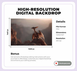 Dinosaur Digital Background, Jurassic Park Backdrop, Creative Composite, Prehistoric, Kids Prop, Photoshop Template, Extended Commercial