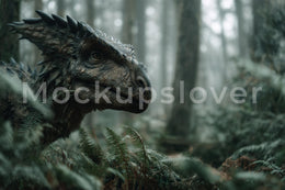 Raptor Forest Dinosaur Digital Background, Jurassic Jungle Backdrop, Prehistoric, Creative Composite, Kids Photo Prop, Photoshop Template