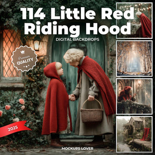 woodland scene with trees, woodland creatures, and fairy elements, suitable for children's fantasy photography