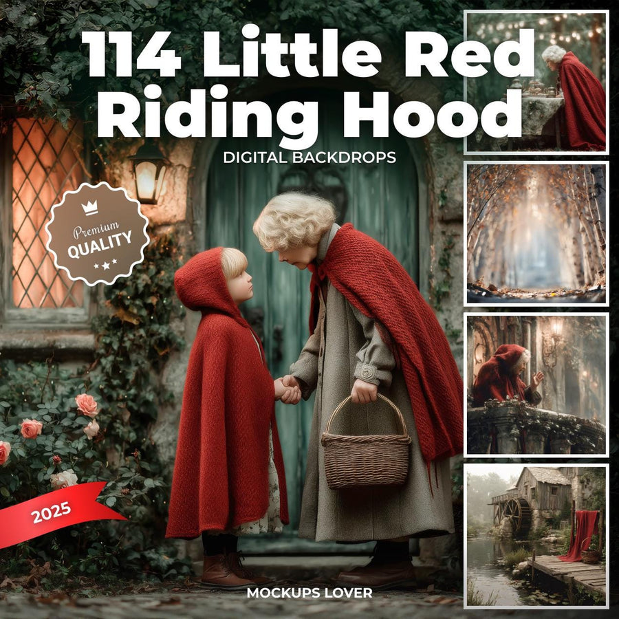 woodland scene with trees, woodland creatures, and fairy elements, suitable for children's fantasy photography